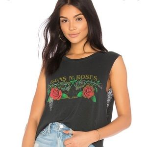 Revolve, Brand Daydreamer Guns and Roses grey muscle tank size M